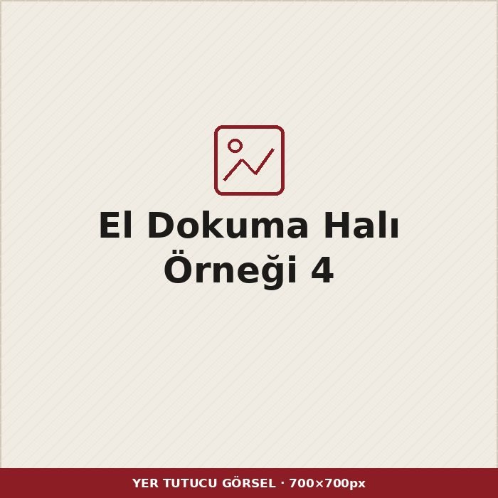 El dokuma halı örneği 4